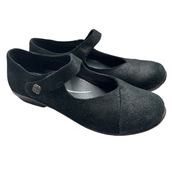 Dansko Black Nappa Opal Mary Jane Comfort Work Shoes Flats Sz EU 39  US 8.5 / 9 - Picture 1 of 11